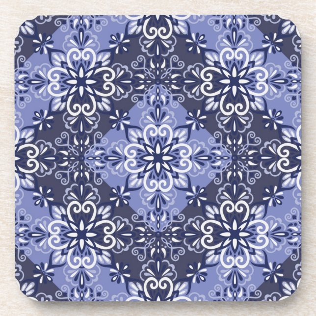 Porta-copo Padrão de azulejos cerâmicos (Frente)