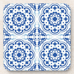 Porta-copo Padrão de azulejos cerâmicos