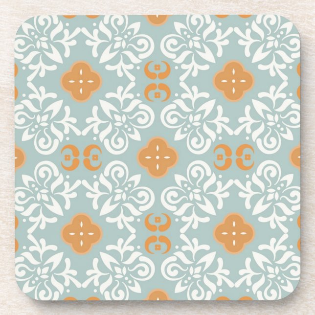 Porta-copo Padrão de azulejos cerâmicos (Frente)