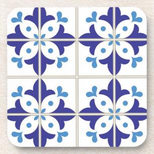 Porta-copo Padrão de azulejos cerâmicos