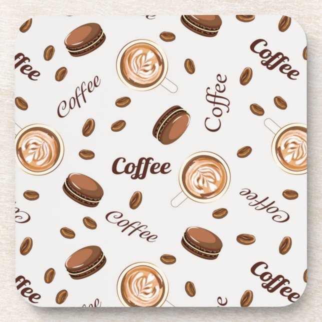 Porta-copo Padrão de café (Frente)