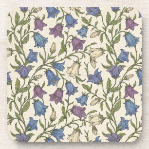 Porta-copo Padrão de Campainha Azul - Flor Botânica Estética