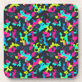 Porta-copo Padrão de Camuflagem Neon