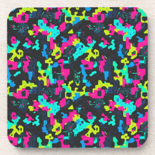 Porta-copo Padrão de Camuflagem Neon