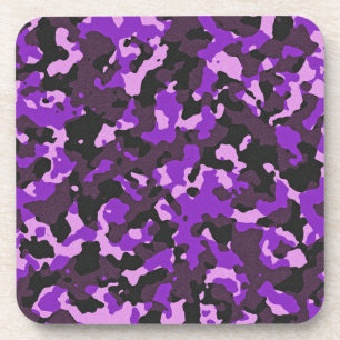 Porta-copo Padrão de camuflagem roxo