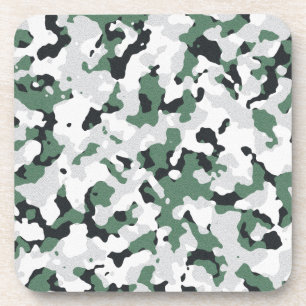 Porta-copo Padrão de camuflagem verde