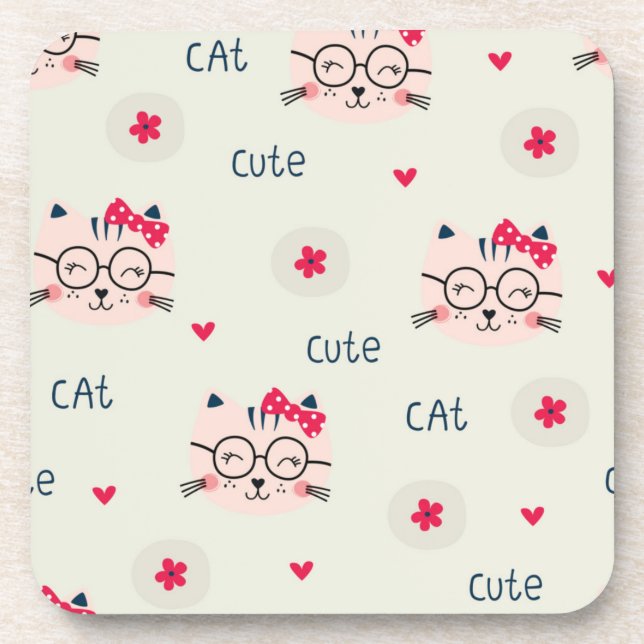 Porta-copo Padrão de Cat (Frente)