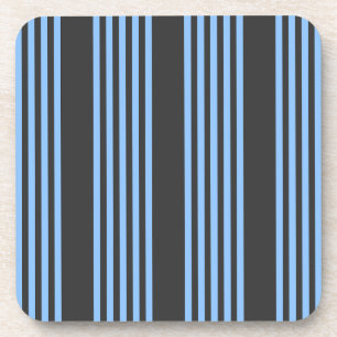 Porta-copo Padrão de cinco faixas de azul e carvão