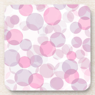 Porta-copo Padrão de círculos rosa e roxo