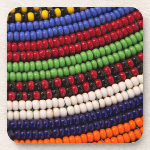 Porta-copo Padrão de Contas Tribais Massai