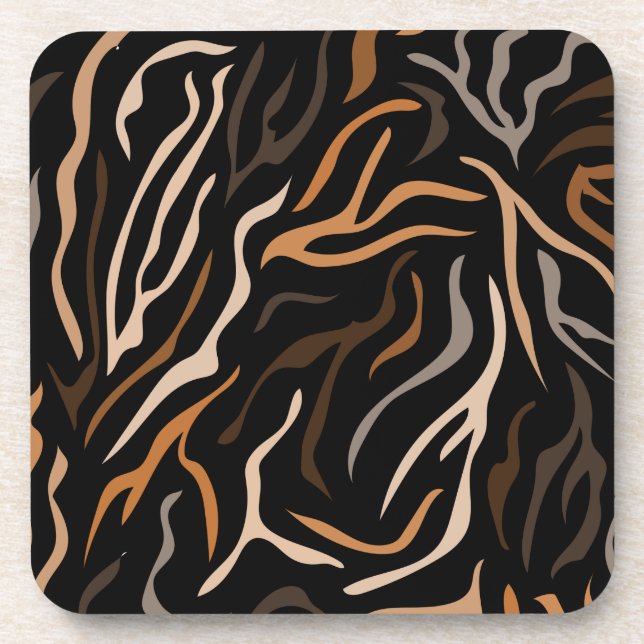 Porta-copo Padrão de cor do Tiger (Frente)