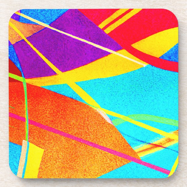 Porta-copo Padrão de cor expressivo (Frente)