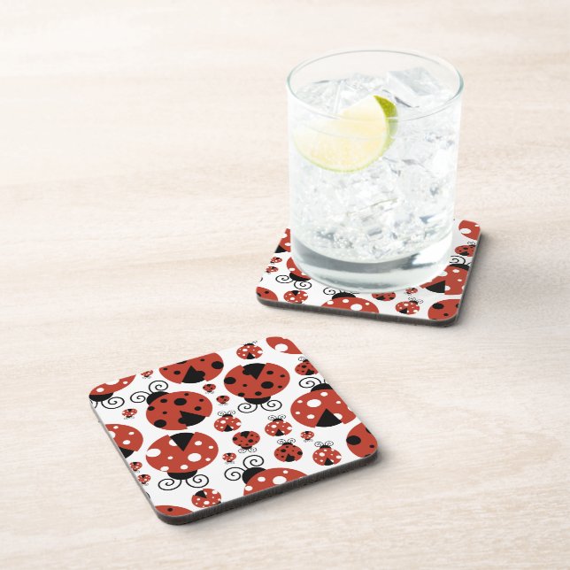 Porta-copo Padrão De Damybugs, Damybugs Grafos, Damybugs Verm (Lado Direito)
