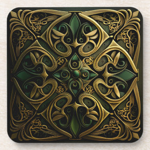 Porta-copo Padrão de decoração de Xadrezes Ornamentais de Bro