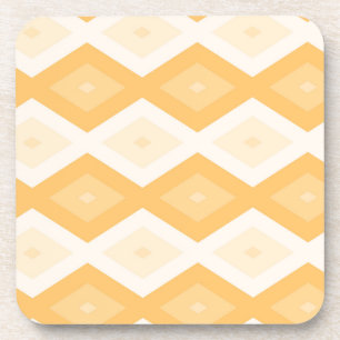Porta-copo Padrão de diamante amarelo