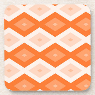 Porta-copo Padrão de diamante de laranja