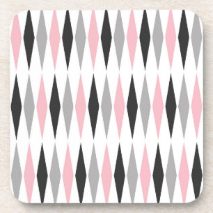 Porta-copo Padrão de Diamante Retro Moderno de Meados do Sécu