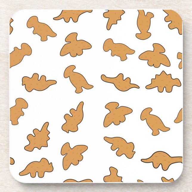 Porta-copo Padrão de Dino Nuggets (Frente)