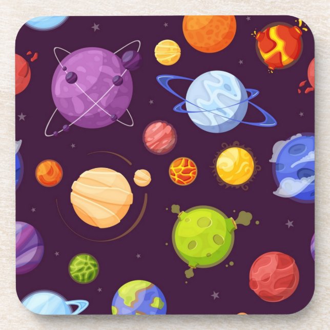 Porta-copo Padrão de espaço (Frente)