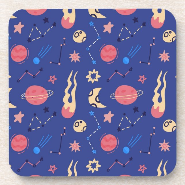 Porta-copo Padrão de espaço (Frente)