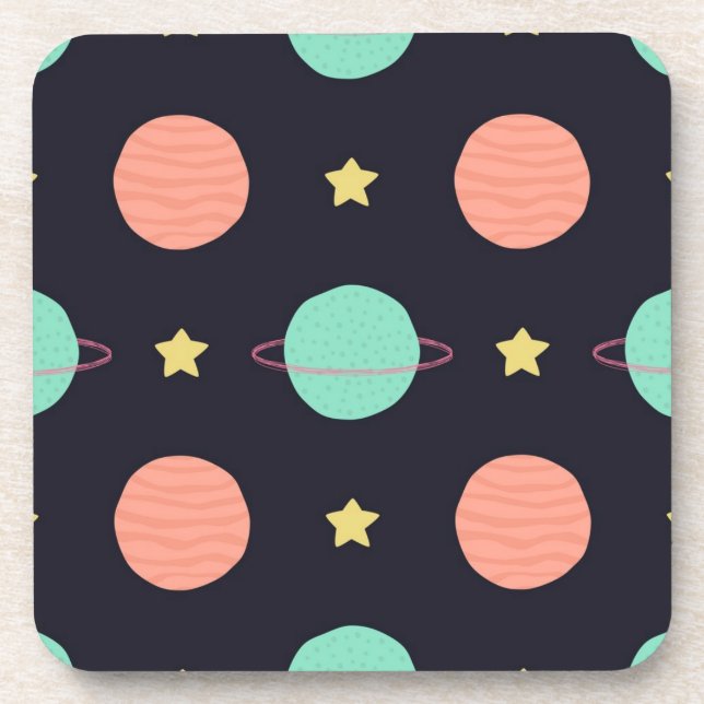 Porta-copo Padrão de espaço (Frente)