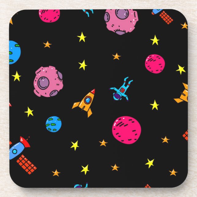 Porta-copo Padrão de espaço (Frente)