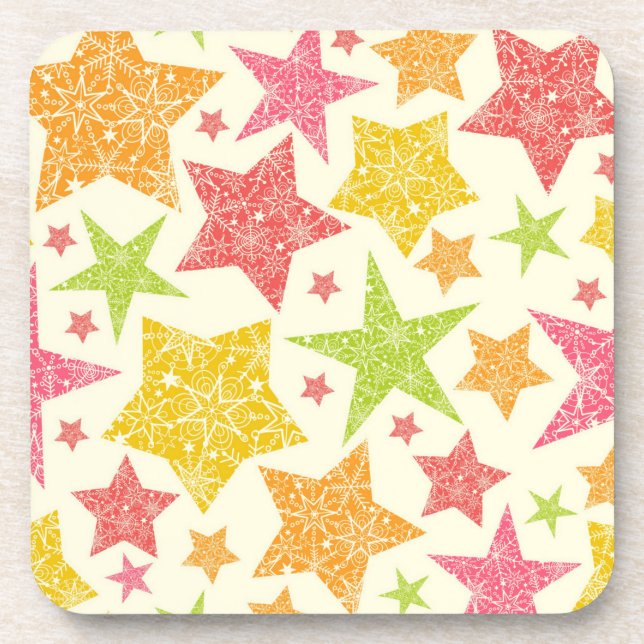 Porta-copo Padrão de estrelas (Frente)