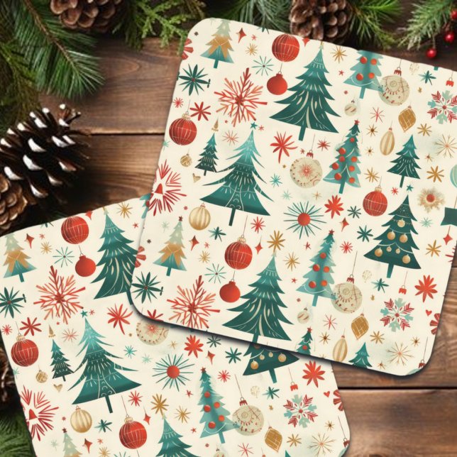 Porta-copo Padrão de Festas de Inverno Festivas (Criador carregado)