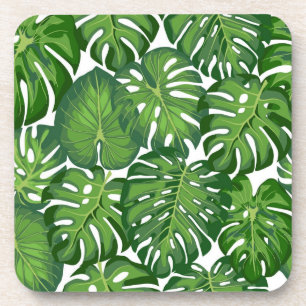 Porta-copo Padrão de folhas