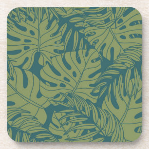 Porta-copo Padrão de folhas