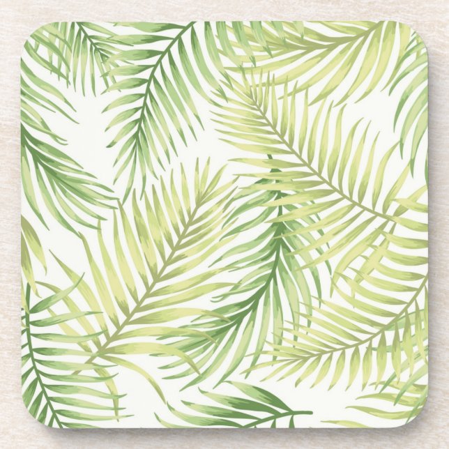 Porta-copo Padrão de folhas (Frente)