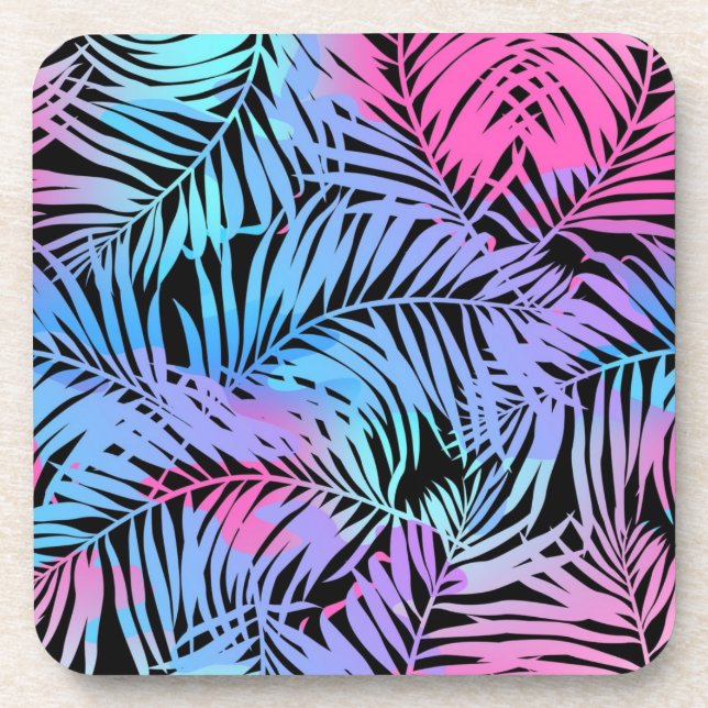 Porta-copo Padrão de folhas (Frente)