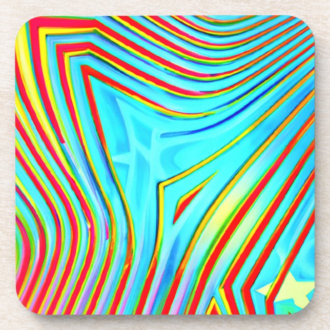 Porta-copo Padrão de Intermitência de Cores (Frente)