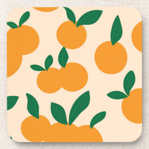 Porta-copo Padrão de Laranjas de Frutas Cítricas Moderno e El