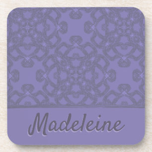 Porta-copo Padrão de lavanda personalizado