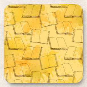 Porta-copo Padrão de livro