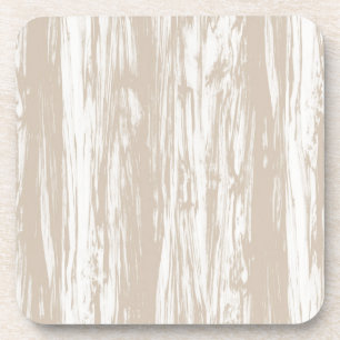 Porta-copo Padrão de madeira flutuante - bege taupe e branco
