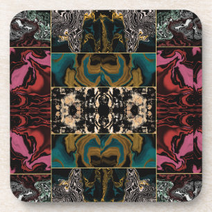 Porta-copo Padrão de MÁRMORE Abstrato Elegante
