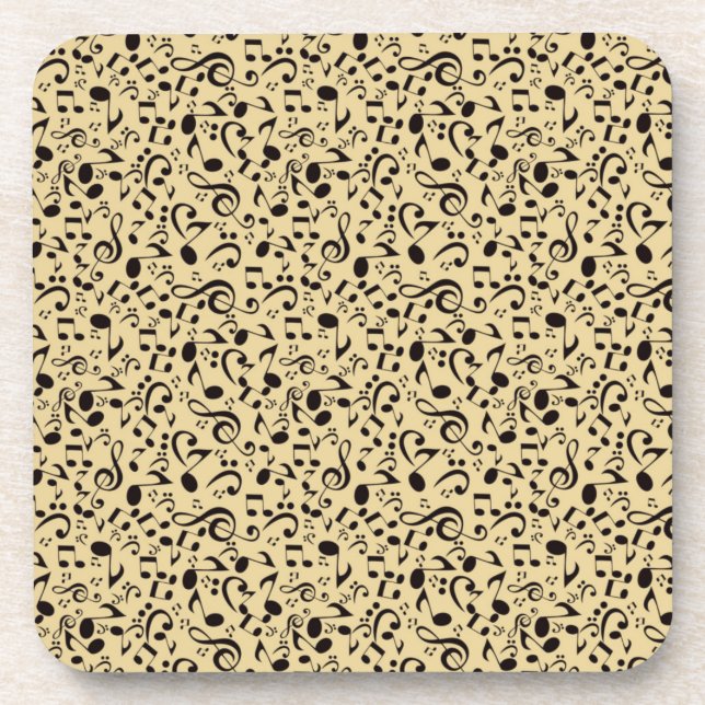 Porta-copo Padrão de música (Frente)