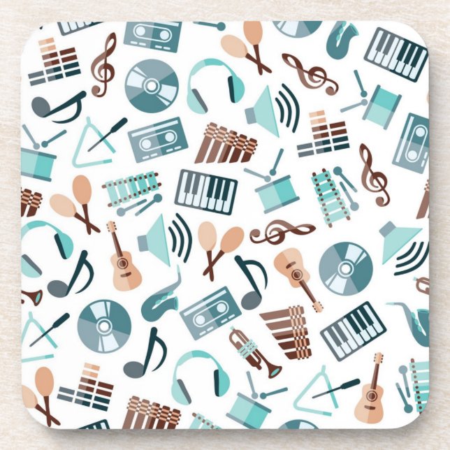 Porta-copo Padrão de música (Frente)