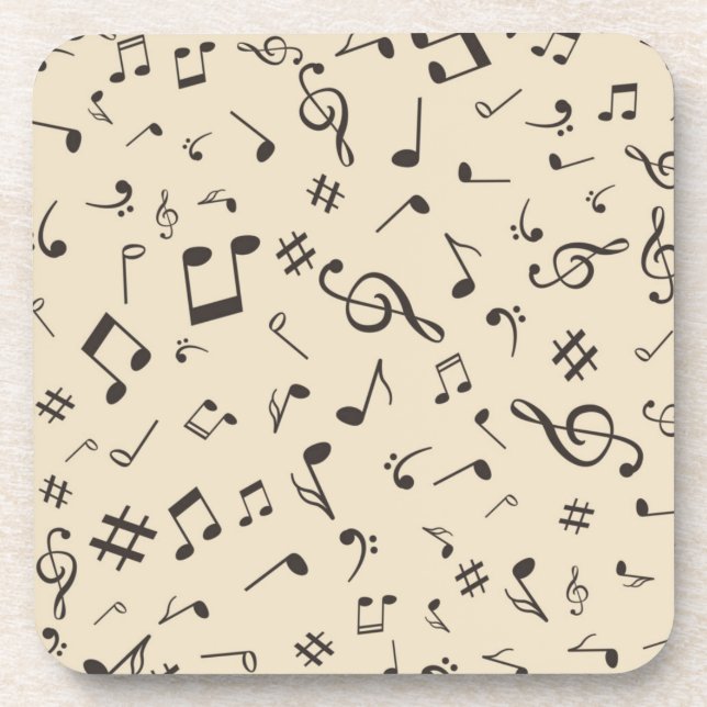 Porta-copo Padrão de música (Frente)