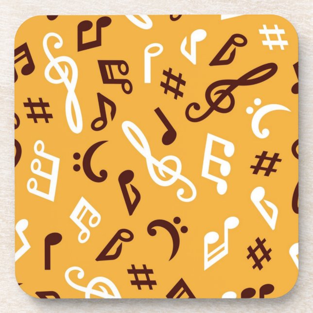 Porta-copo Padrão de música (Frente)