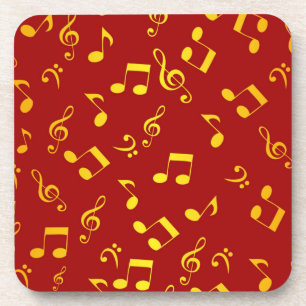 Porta-copo Padrão de música