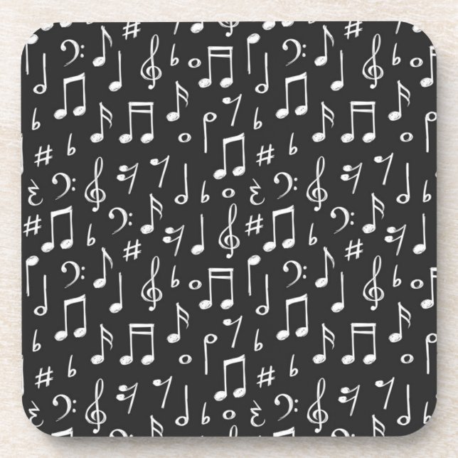 Porta-copo Padrão de música (Frente)