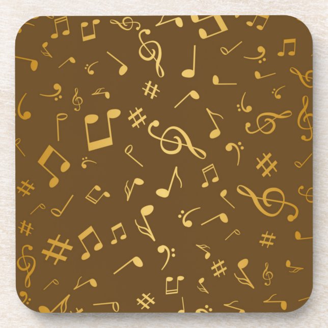 Porta-copo Padrão de música (Frente)