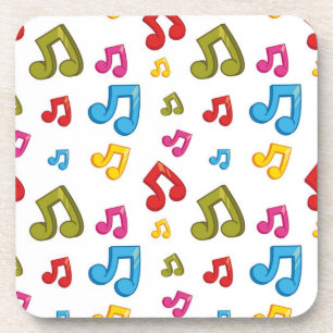 Porta-copo Padrão de música