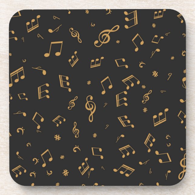 Porta-copo Padrão de música (Frente)