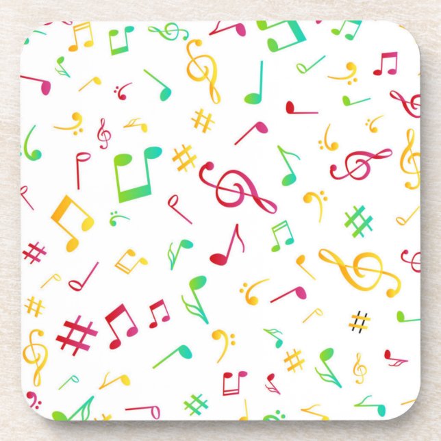 Porta-copo Padrão de música (Frente)