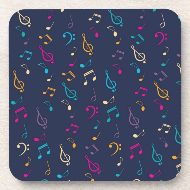 Porta-copo Padrão de música (Frente)