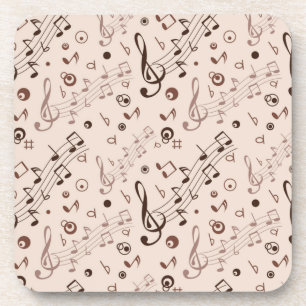 Porta-copo Padrão de música
